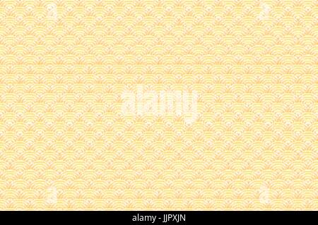 Cinese oro giallo seamless pattern dragon squame di pesce semplice modello di perfetta natura sfondo con onda giapponese modello di cerchio arte vettore coreano Illustrazione Vettoriale