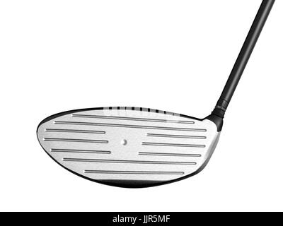 3D rendering golf club isolato su bianco Foto Stock