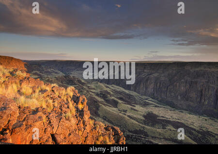 Owyhee River Canyon Sunset Oregon Foto Stock