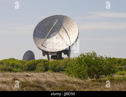 Arthur sui Goonhilly in groppa Downs Foto Stock