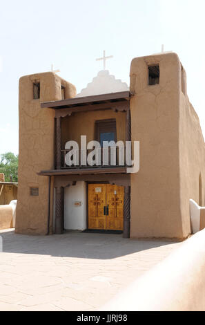 Il Taos Pueblo di Taos, Nuovo Messico, STATI UNITI D'AMERICA Foto Stock