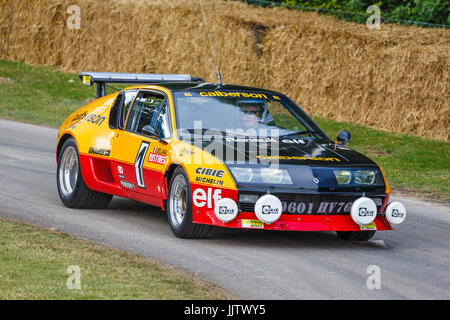 1977 Renault Alpine A310 rally car al 2017 Goodwood Festival of Speed, Sussex, Regno Unito. Foto Stock