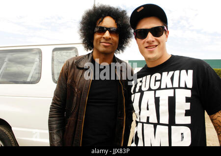 William duvall alice catene (l) funnyman hollywood undead 2009 kroq epicentro pomona fairplex pomona. Foto Stock