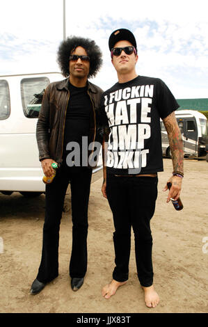 William duvall alice catene (l) funnyman hollywood undead 2009 kroq epicentro pomona fairplex pomona. Foto Stock