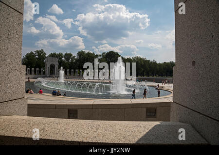 Washington, DC - La Nazionale il Memoriale della Seconda Guerra Mondiale. Foto Stock