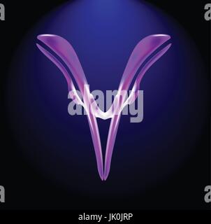 Stilizzata della tecnologia medica, cell blocker anticorpo, biotech, microbiologia Illustrazione Vettoriale