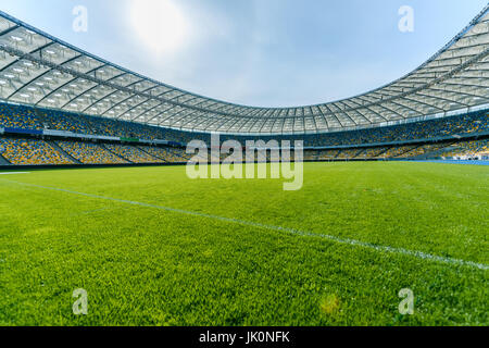 Vista panoramica del campo di calcio dello stadio stadio e sedi Foto Stock