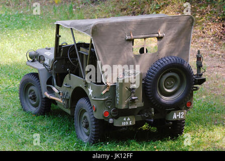 Jeep di Willy mb, M38, Anno di costruzione 1945. Rilascio di proprietà del proprietario del veicolo disponibile., Jeep Willys MB, Baujahr 1945. Rilascio di proprietà vom Fa Foto Stock