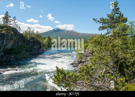 Rauma fiume in Norvegia Foto Stock