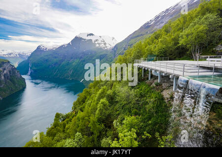 Geiranger fjord, Norvegia. Foto Stock