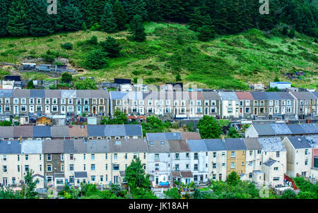 Villaggio Blaengwynfi nel Afan Valley South Wales Foto Stock