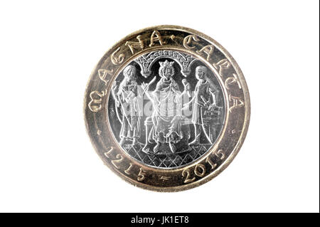 Due libbre grande prua di Londra anniversario coin Foto Stock