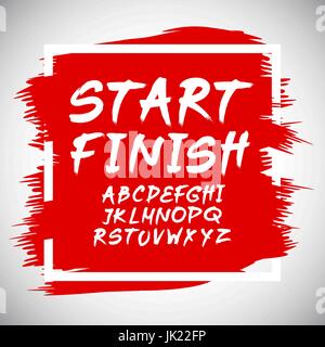 Preventivo Background tipografici, vettore design. 'Tempo per avviare l'arte Illustrazione Vettoriale