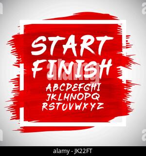 Preventivo Background tipografici, vettore design. 'Tempo per avviare l'arte Illustrazione Vettoriale