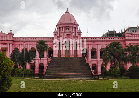 Ahsan Manzil (il Palazzo Rosa), Dacca in Bangladesh Foto Stock