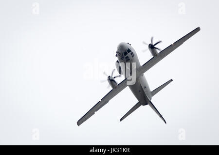 Forza Aerea Italiana Alenia Aermacchi C-27J Spartan visualizza a Fairford International Air Tattoo 2017 Foto Stock