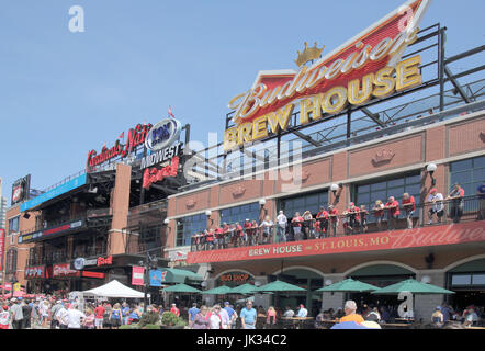 Il Busch Stadium casa dei st louis cardinals St Louis nel Missouri Foto Stock