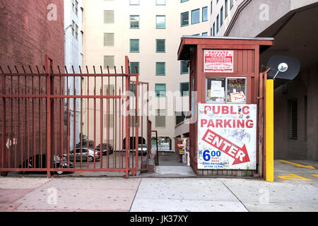 Parcheggio a pagamento, il centro cittadino di Los Angeles in California Foto Stock