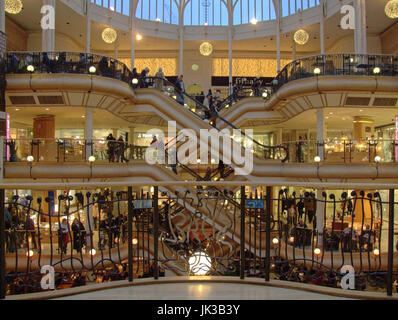 Princes Square shopping mall center Buchanan Street Glasgow Foto Stock