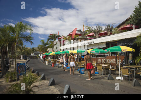 Reunion, Boucan non possono, sulla spiaggia Cafe Foto Stock