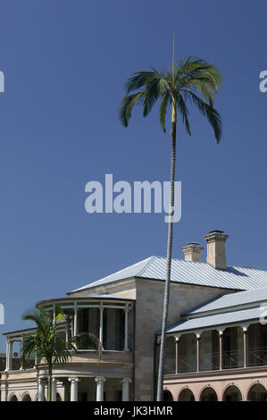 Australia, Queensland, Brisbane, dettaglio del vecchio governo casa a Queensland University of Technology, Foto Stock