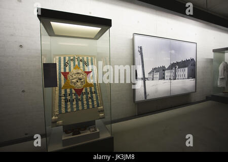 Germania, Niedersachsen, Bergen-Belsen WW2, campo di concentramento, Memorial, il museo interno, Foto Stock