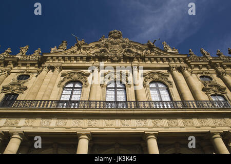 In Germania, in Baviera, Würzburg, Palazzo Residenz, vista ovest, Foto Stock