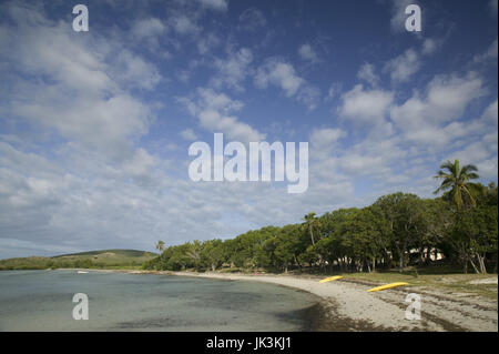 Nuova Caledonia, Nord-Ovest Grande Terre Isola, Poum, vista sulla Baie de Nehoue, mattina, Foto Stock