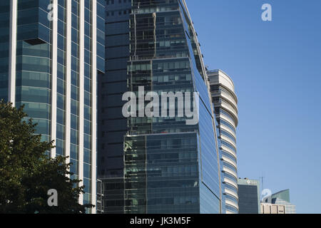 Argentina, Buenos Aires, Avenida E. Madero business district, dettaglio di Bouchard Plaza 599 Foto Stock