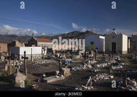 Argentina, Provincia di Salta, Cachi, cimitero comunale Foto Stock