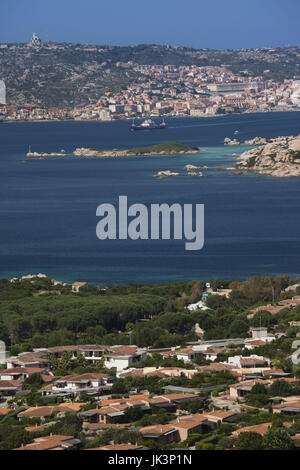 Italia Sardegna Nord Sardegna, Palau, Vista Isola Maddalena Foto Stock