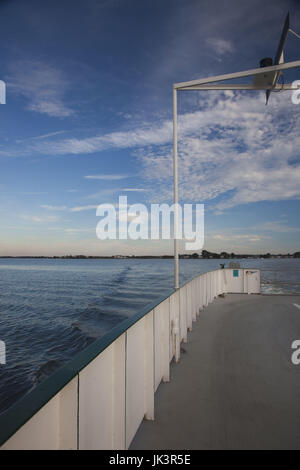 Stati Uniti d'America, Maryland, riva orientale della baia di Chesapeake, Oxford, Oxford - Bellevue traghetto, Tred Avon River, vista Foto Stock