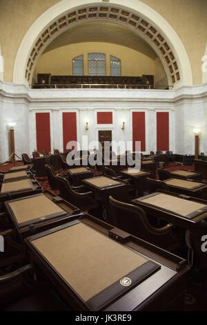 Stati Uniti d'America, West Virginia, Charleston, West Virginia State Capitol, il Senato dello Stato camera legislativa Foto Stock