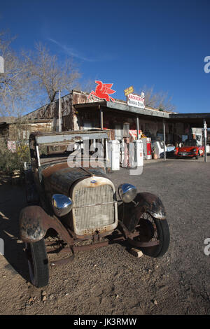 Stati Uniti d'America, Arizona Hackberry, Rt. 66 Città Vecchia Rt 66 Centro Visitatori Foto Stock