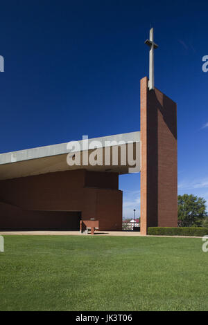 Stati Uniti d'America, Alabama, Tuskeegee, Tuskeegee Institute National Historic Site, afro-americano di importanti università fondata da Booker T. Washington, cappella esterno Foto Stock