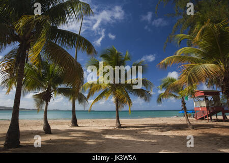 Puerto Rico, East Coast, Luquillo, Playa Luquillo Beach Foto Stock