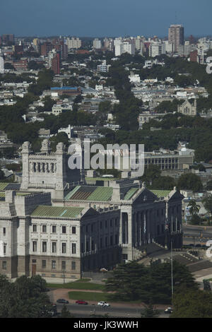 Uruguay, Montevideo, Palacio Legislativo, palazzo del governo da Torre Antel tower Foto Stock