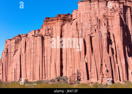 Le scogliere rocciose di Talampaya. La Rioja, Argentina. Foto Stock