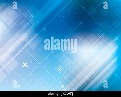 Tecnologia astratta lo sfondo è blu nel vettore Illustrazione Vettoriale