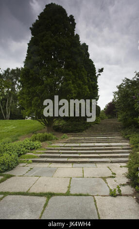 In Germania, in Baviera, Norimberga, ex partito nazista Rally motivi, parco, Foto Stock