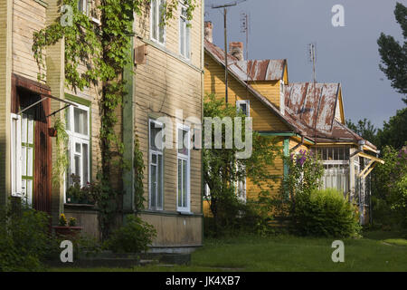 La Lituania, Sud della Lituania, Druskininkai, case più vecchie Foto Stock