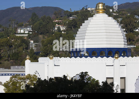Stati Uniti, California, Los Angeles, Pacific Palisades, auto-realizzazione Fellowship Lago Santuario, tempio esterno Foto Stock