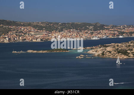 Italia Sardegna Nord Sardegna, Palau, Vista Isola Maddalena Foto Stock