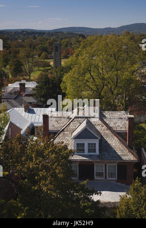 Stati Uniti d'America, Maryland, Frederick, vista verso Baker Park dal municipio Foto Stock