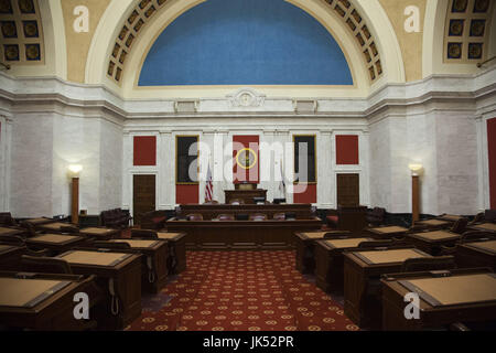 Stati Uniti d'America, West Virginia, Charleston, West Virginia State Capitol, il Senato dello Stato camera legislativa Foto Stock