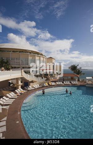 Puerto Rico, East Coast, Fajardo, El Conquistador Hotel Resort, piscina Foto Stock