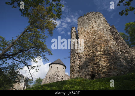 La lettonia, al nord-est della Lettonia, Regione di Vidzeme, Gauja National Park, Cesis, Cesis Castle Foto Stock