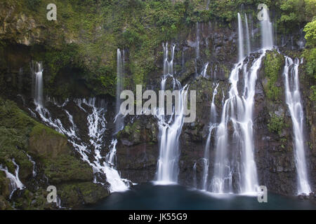 Francia, Isola di Reunion, Sud Reunion, Cascata de la Gran Burrone a cascata Foto Stock