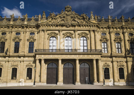 In Germania, in Baviera, Würzburg, Palazzo Residenz, vista ovest, Foto Stock