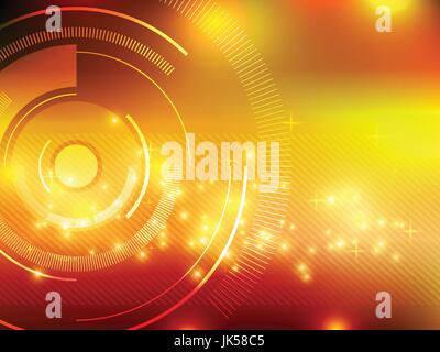 Tecnologia astratta sfondo con esagoni. Abstract di sfondo. Illustrazione Vettoriale